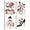 Pink, variant on ZHONGYUTONG 4 Piece Makeup Canvas Wall Art Flower Dress High Heels Perfume Painting Women Fashion Pictures for Girl Bedroom Beauty Wall Decor Framed (10.00" x 10.00" x 4PCS)