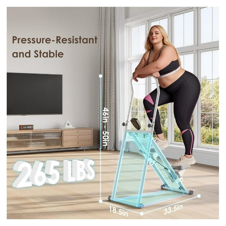 Dmasun Exercise Bike Stair Stepper With Handlebar For Full-Body