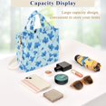 thumbnail image 5 of FORMRS Womens Corduroy Tote Bag Crossbody Shoulder Purse Handbag with Detachable Strap, Blue Flowers Pattern, 5 of 7
