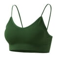 thumbnail image 5 of Baberdicy Camisole Tops for Women, Women Padded Bralettes Sports Bras for Pack V Neck Bando Bra for Women Girls Top Vest Women's Tanks & Camis Green, 5 of 6