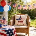 thumbnail image 6 of DefiDgd 18x18inch 4th of July Pillow Covers,American Flag Star Strpied Throw Pillow Covers,Independence Day Red White Blue Summer Outdoor Indoor Home Sofa Couch Decoration(B), 6 of 6
