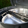 thumbnail image 4 of SnS Grills Slow 'N Sear® Drip 'N Griddle Pan 18" — Stainless 3-in-1 Drip Pan, Griddle & Airflow Director for Weber 18-Inch Kettle & Home 'N Roam Travel Kettle, 4 of 6