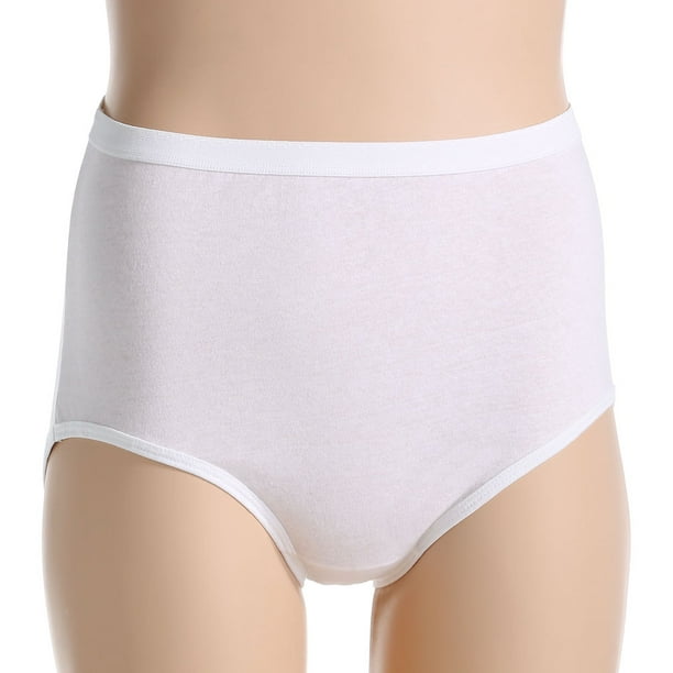 Fruit Of The Loom Fit for Me Women`s 3-Pack Cotton Assorted Plus Brief  Panties, 