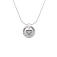 thumbnail image 2 of Delight Jewelry Silvertone Skull and Bones - Square Seal Laugh Ring Charm Necklace, 18", 2 of 4