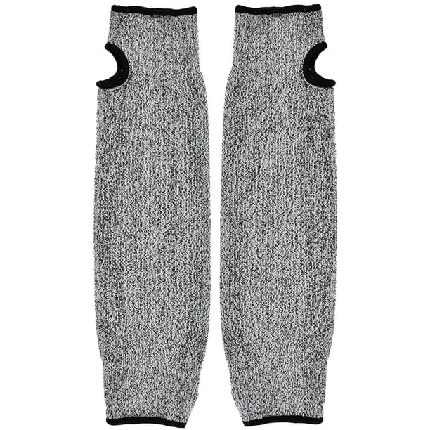 1 par de mangas protectoras para brazos, mangas de seguridad para brazos, guantes de trabajo de manga larga resistentes a cortes y antiabrasión para cocina de jardín y trabajo agrícola (45 cm)