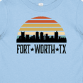 thumbnail image 4 of Inktastic Fort Worth Texas Skyline Retro Boys or Girls Baby T-Shirt, 4 of 5
