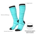 thumbnail image 4 of Balery Turquoise Wooden Calcetines novedosos Calcetines deportivos Calcetines hasta la rodilla Calcetines de algodón Calcetines originales y geniales, 4 of 6