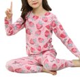 thumbnail image 1 of Sonducket 1 Juego de pijamas para niños lindo reemplazo térmico transpirable lavable dibujos animados dormir invierno otoño ropa interior ropa de dormir conjuntos de ropa Fresa 140cm Sonducket AP013783-06, 1 of 6