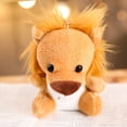 thumbnail image 2 of Paquete de 6 mini juguetes de peluche de animales de la jungla de 48 pulgadas, lindo elefante, león, jirafa, tigre, regalo de peluche, 6 piezas, 2 of 8
