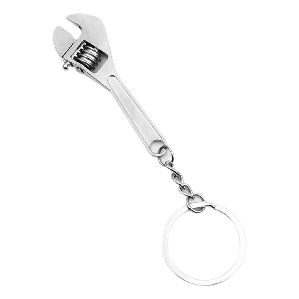 Portable Adjustable Wrench Keychain Wit Chain Decoration for Removing Small Part 