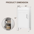 thumbnail image 3 of EDTara Small-Space 16 Inch Bathroom Vanity, Single Storage Cabinet With Integral Basin and Soft-Close Door, 3 of 7
