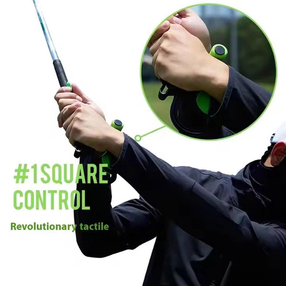 2-in-1 Golf Swing Grip Trainer, Instant Feel-Based Feedback Training Aid for Beginners, Correct Hand Position Accessory