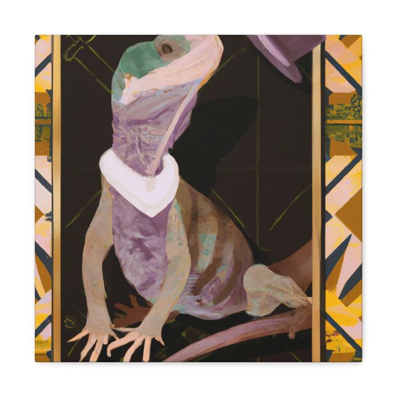 Frothy Frilled Lizard - Canvas