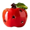 Ceramic Red Apples Ornaments Night Lights With Button Battery For Home ...