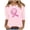 Pink, variant on Breast Cancer Shirt for Women Love Heart Pink Ribbon Shirt Cancer Awareness T-Shirts Support Survival 3/4 Sleeve Tops