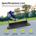 thumbnail image 2 of HP 15.6" FHD IPS Anti-Glare Laptop, Intel Celeron N4020 Processor, 8GB RAM, 256GB SSD, Intel UHD Graphics 600, True Vision HD Camera, Black, Windows 10 (S mode) with Office, Hotface 32GB USB Card, 2 of 9