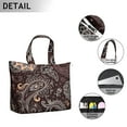 thumbnail image 3 of Elegant Paisley Floral Weekender Bohemian Vintage Travel Duffel with Artistic Ethnic Pattern, Chic Mala Inspired Design, 3 of 5