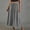 *Black, variant on Women's Plaid Linen Blend Elastic Waist Maxi Skirt ,Vintage Casual Summer Loose Fit Skirt Black,Women's Plus L