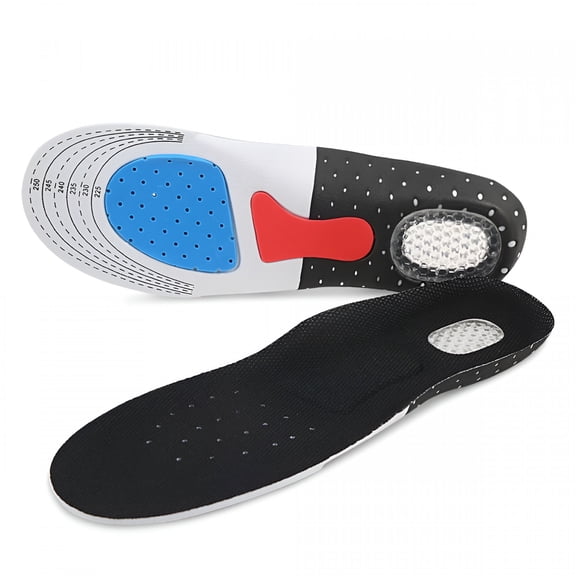 XIRQI Men Gel Orthotic Sport Running Insoles Insert Shoe Pad Arch Support Cushion