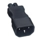 thumbnail image 4 of Zócalo de conversión,Conector de adaptador de servidor IEC C14 a C7 PDU,Adaptador IEC C14 a C7 PDU macho hembra,Enchufe de conversión Contacto de protección para el hogar,Enchufe de viaje, 4 of 9