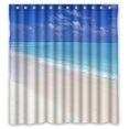 thumbnail image 1 of ABPHQTO Sandbeach Beautiful Beach Blue Sky Cortina de ducha Cortina de ducha impermeable 150x180 cm, 1 of 2