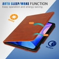 thumbnail image 3 of GSFY Case for 2024 iPad Air 11 Inch 6th Gen (M2), Smart Premium PU Leather Stand Protective Shell Auto Sleep Wake for iPad Air 11 6th/ iPad Air 10.9 4th & 5th/ iPad Pro 11 (2018-2022), QC Brown, 3 of 7