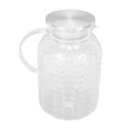 thumbnail image 1 of Jarra Jarra De Agua Transparente Con Tapa Y Asa Jarra De Té Helado Con Patrón De Hoja A Prueba De Calor Acrílica De 1,8 L Para Bebidas De Café, 1 of 7