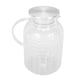 thumbnail image 1 of Jarra Jarra De Agua Transparente Con Tapa Y Asa Jarra De Té Helado Con Patrón De Hoja A Prueba De Calor Acrílica De 1,8 L Para Bebidas De Café, 1 of 7