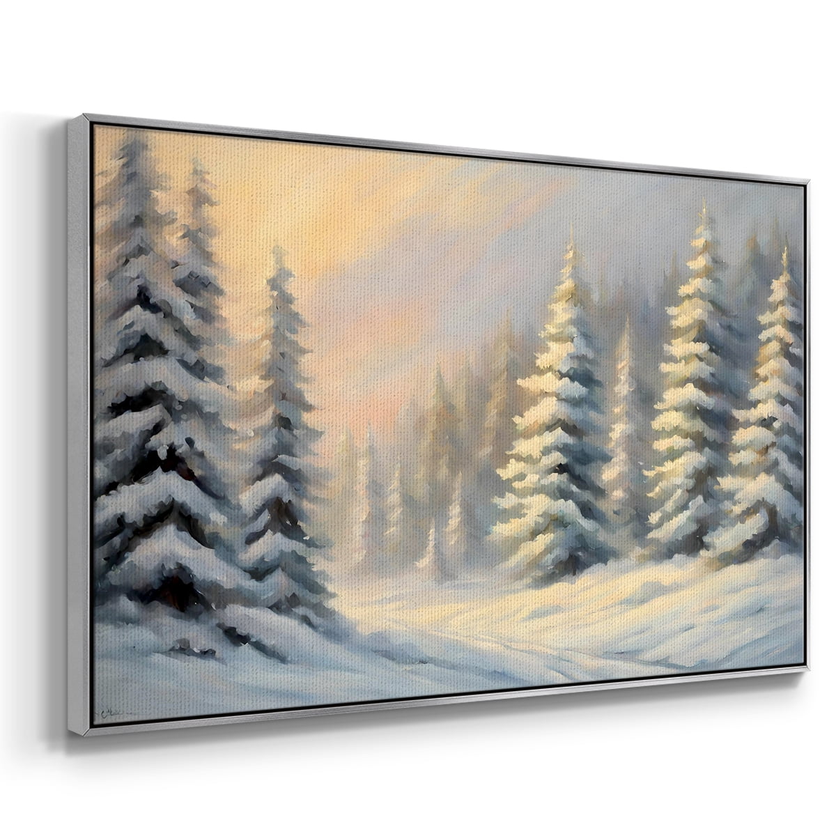 Vintage Landscape-CCII By Wexford Home Framed in Silver Wood Gallery Wrapped Canvas 17 in. x 25 in.