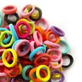 thumbnail image 5 of GIXUSIL 100Pcs Mini Hair Ties | Hair Ties for Fine Thin or Straight Hair | Ponytail Pack,Hair Ties for Babies Toddlers and Young Children | 3.14 cm Diameter,Multicolor Small Soft Hair Elastics Ponyt, 5 of 7