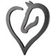 thumbnail image 4 of Amor caballo corazón madera pared arte decoración del hogar caballo de madera corazón pared signo escultura decoración de la boda, 4 of 4