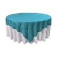 thumbnail image 1 of LA Linen TCpop72x72-TurquoiseDrkP52 Nappe Carrée en Polyester Popeline, Turquoise Foncé - 72 x 72 Po., 1 of 4
