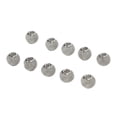 thumbnail image 4 of Spacer Beads, Classic Round Shape Hollowing Out 10 Pcs 10x12x4.5mm Gold Plated Spacer Beads For Jewelry Making For Necklaces For Bracelets White, 4 of 8