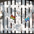 thumbnail image 2 of Escultura de arte Inteprter mariposas grandes metal decoración hogar rojo verde, 2 of 6