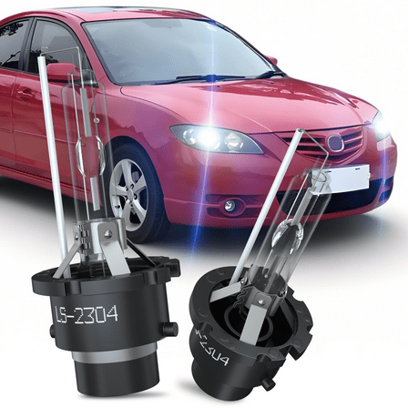 WVKVII 2x D2S 35W 6000K HID Xenon Replacement Low/High Beam Headlight Light Bulbs White