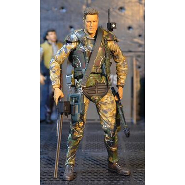NECA Colony Marine Corps Mercenary Soliders AVP Predator Aliens 2 7inch movable doll Action Figure Fivean unisex