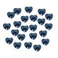 thumbnail image 1 of Arte cristalino del clavo 3d de la parte posterior plana de la forma del corazón, decoración de la joya del brillo de los diamantes de imitación para los clavos, 1 of 5
