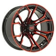 thumbnail image 2 of GTW Spyder 12" Golf Cart Wheels Red 205x30 Cruze Tires Yamaha, 2 of 4