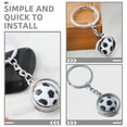 thumbnail image 5 of KAKOWELY 2 llaveros de fútbol para niñas y niños, con forma de balón deportivo, para mochilas escolares y colgantes decorativos., 5 of 5