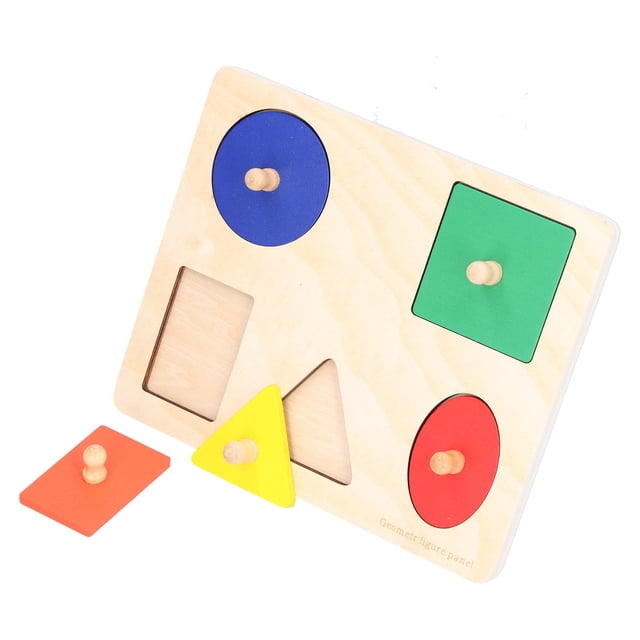 Rdeghly Shape Puzzle,Shape Sorting Puzzle,Toddler's Wooden Shape Puzzles Early Educational Shape Learning Puzzle Geometric Shape Puzzle