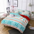 thumbnail image 1 of MAWCLOS Coverlet Set Printed Quilt Sets 3 Pieces Christmas Microfiber Bedspread Lightweight Comforter Breathable Ultra Soft With 2 Pillowcases Style N Full, 1 of 1