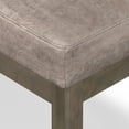 thumbnail image 6 of Milltown 27 inch Wide Solid Wood Contemporary Footstool Small Ottoman Bench in Distressed Grey Taupe, 6 of 10