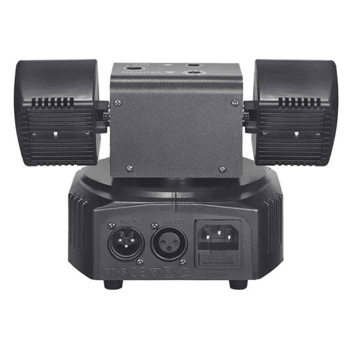 2-Arm Moving Head DJ Stage Light with RGBW Beams & Starlight Effects - 540° Pan 360° Tilt - DMX & Sound Control for Parties Events - Dual Head Disco Light