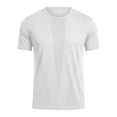 thumbnail image 7 of Lenpel Men's Big and Tall Shirts Short Sleeve Crew Neck Quick Dry Breathable Athletic T-Shirts Sports Casual Tee Tops, 7 of 7