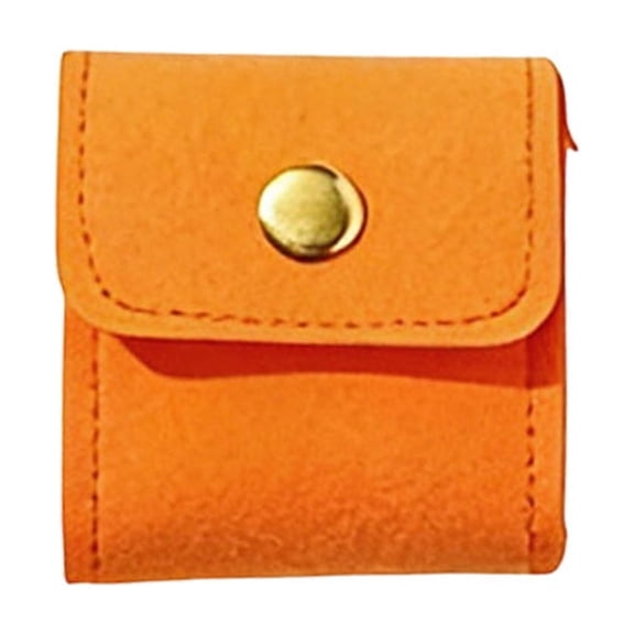 Mini Travel Jewelry Bag, Portable Mini Travel Jewelrys Roll Bag with Buckle, Small Jewelry Box Organizer Foldable Pouch for Necklaces, Rings & Earrings