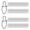 thumbnail image 4 of harayaa 100 Pieces Fishing Snaps for Freshwater Saltwater Quick Change Fishing Clips 12mm, 4 of 9