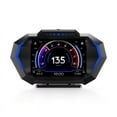 thumbnail image 1 of AZIJYV Obd2 Pantalla de calibre con velocidad, pantalla Heads Up para automóviles P24, consumo de combustible, RPM, alarma de exceso de velocidad, velocímetro digital OBD+GPS adecuado para todos los a, 1 of 5