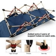 thumbnail image 4 of REDCAMP Folding Camping Cot for Adults 500lbs, Heavy Duty Wide Sleeping Cots with Carry Bag Portable for Camp Office Use, Blue 75"x28", 4 of 8