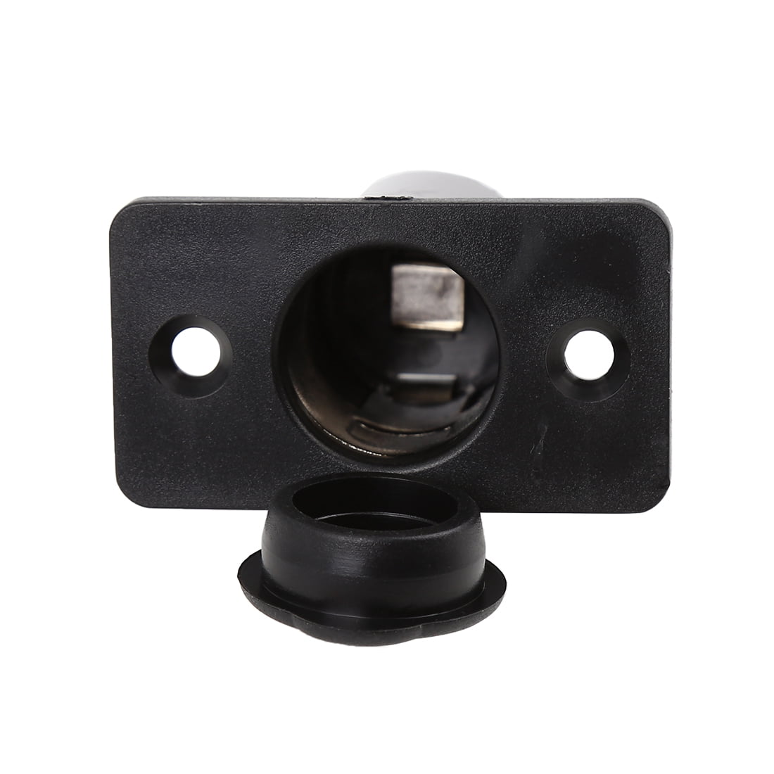 Unique Bargains DC 12V 24V Cigarette Lighter Socket for Car Motorcycle ATV with Cover