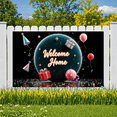 thumbnail image 2 of Decorative Design Welcome Banner Colorful Theme Celebration Backdrop for Homecoming Welcome Party Indoor Decoration, 2 of 9